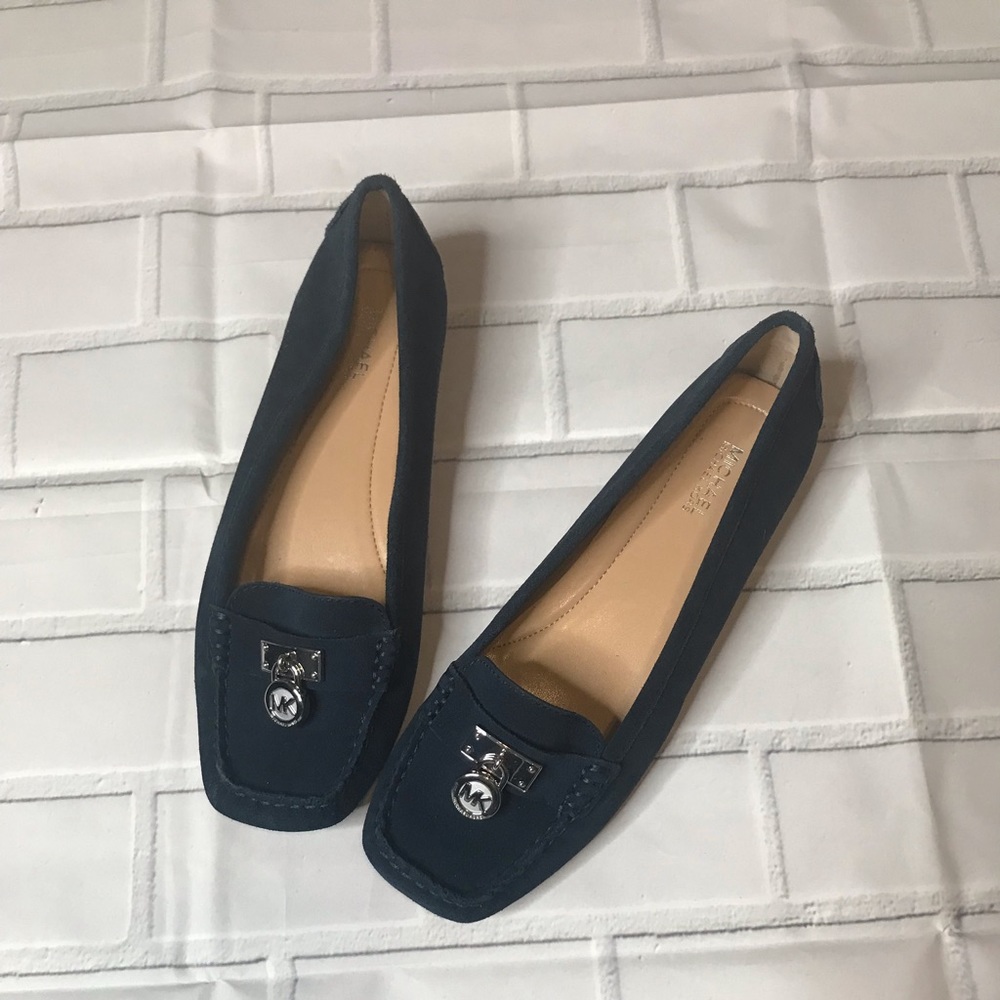 Michael Kors blue suede flats